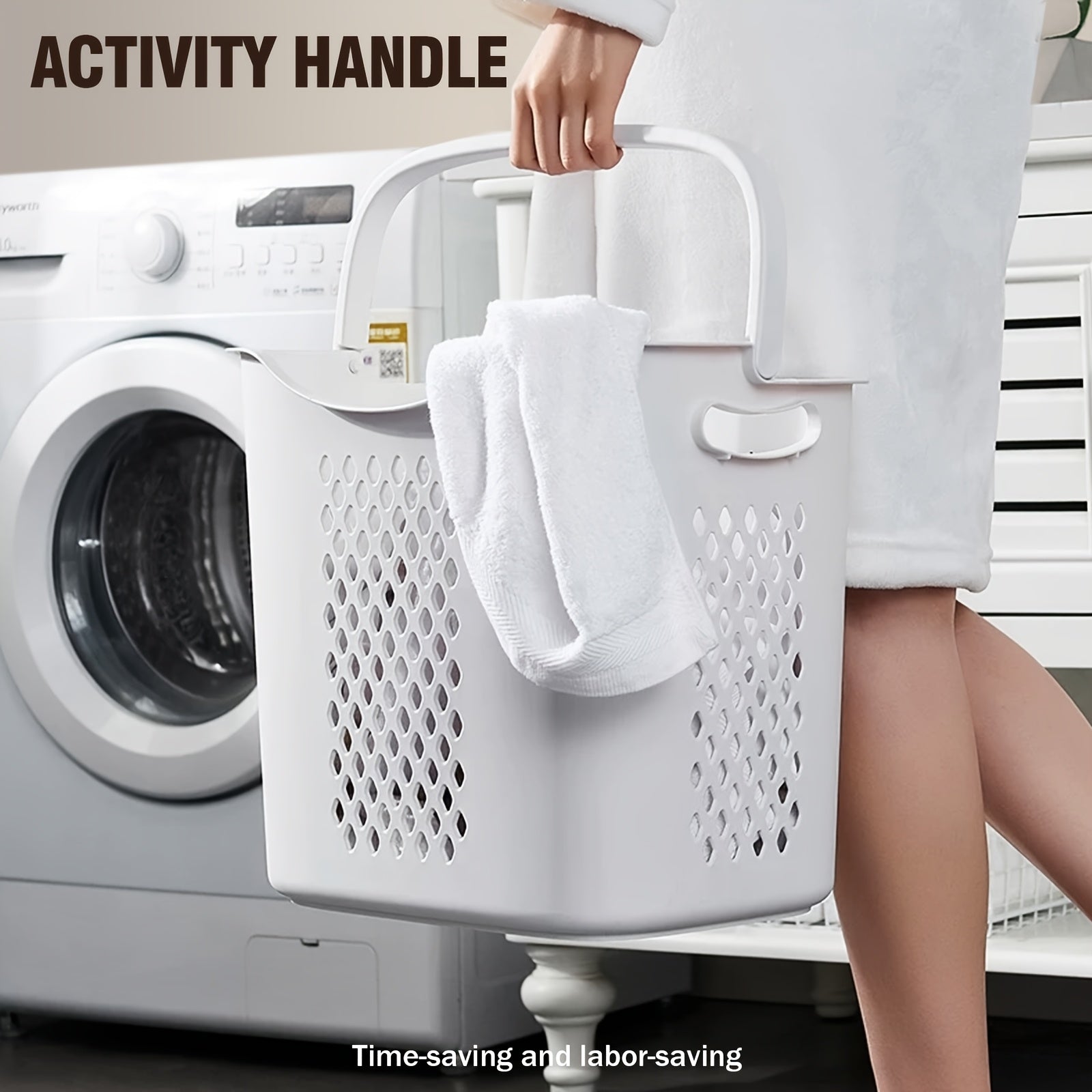 Laundry Hamper, Modern Upgrade 2\u002F3\u002F4 Tier Laundry Basket with Wheels