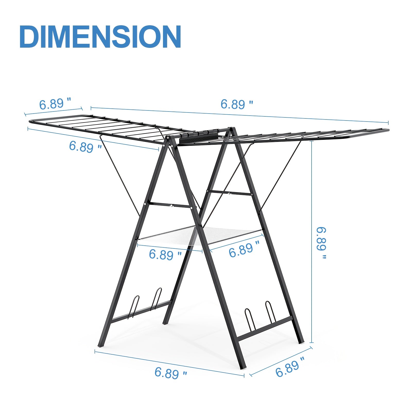 Clothes Drying Rack Foldable, Metal Laundry Drying Rack Collapsible