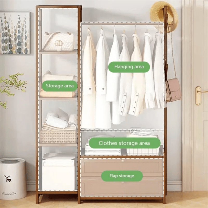 Royal Shade Bamboo 39 Hanger Storage Hanger Hanger, Multifunctional Storage Hanger for Bedroom