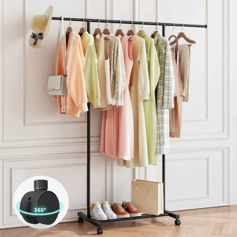 Metal Clothing Garment Rack | 31.5 to 55.12 Inches Extensible Rod