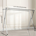 A Foldable Drying Rack Featuring Adjustable Double Rods And 20 Windproof Hooks