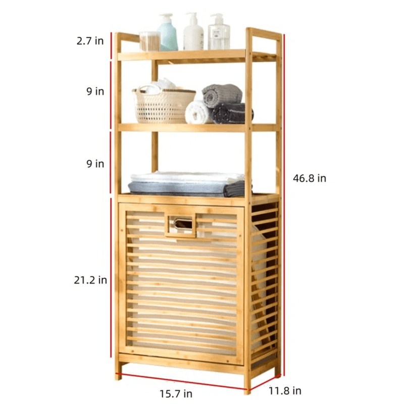 1pc Dirty clothes basket, dirty clothes storage basket,Solid Wood 16