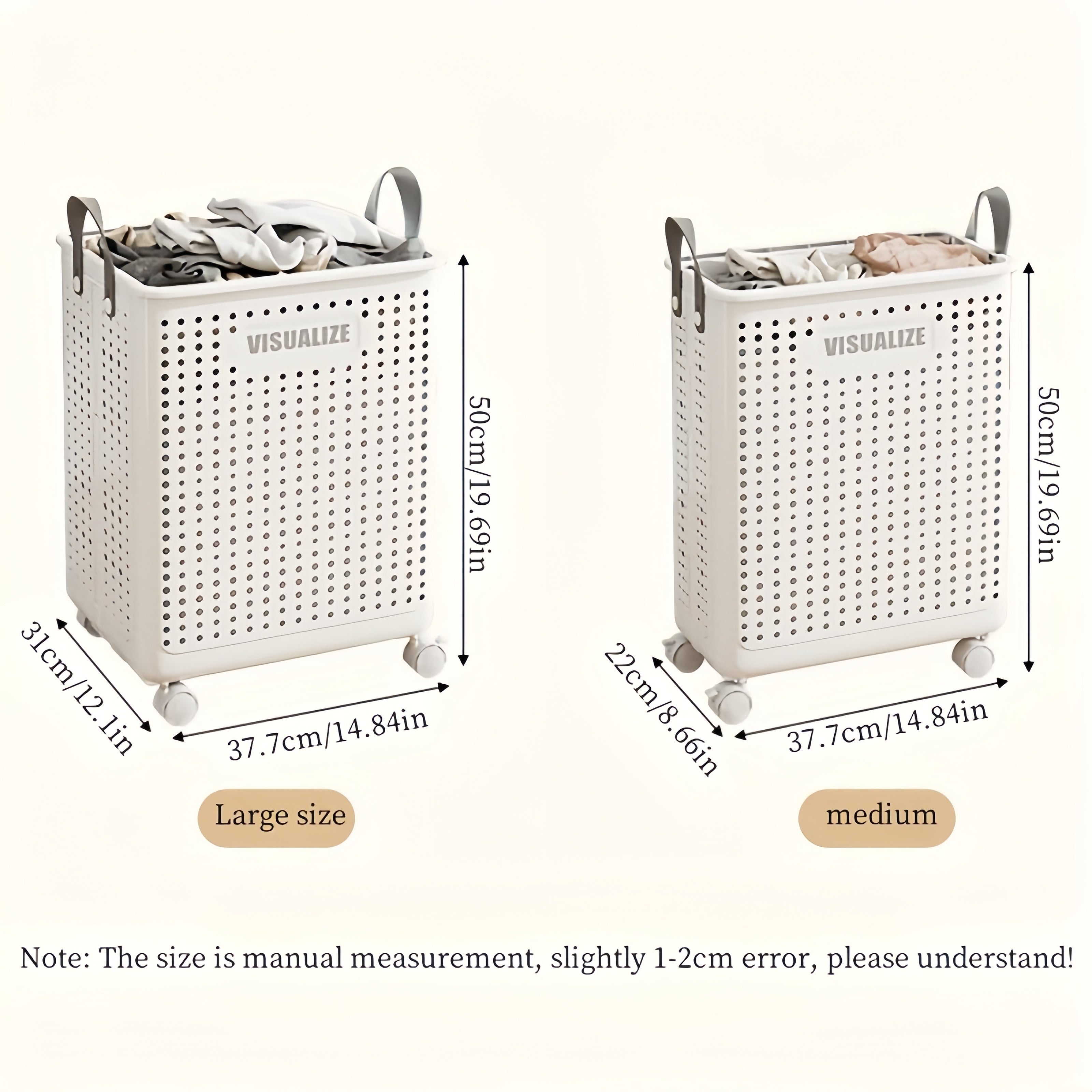 Multi-functional Foldable Laundry Basket with Wheels for Home Use