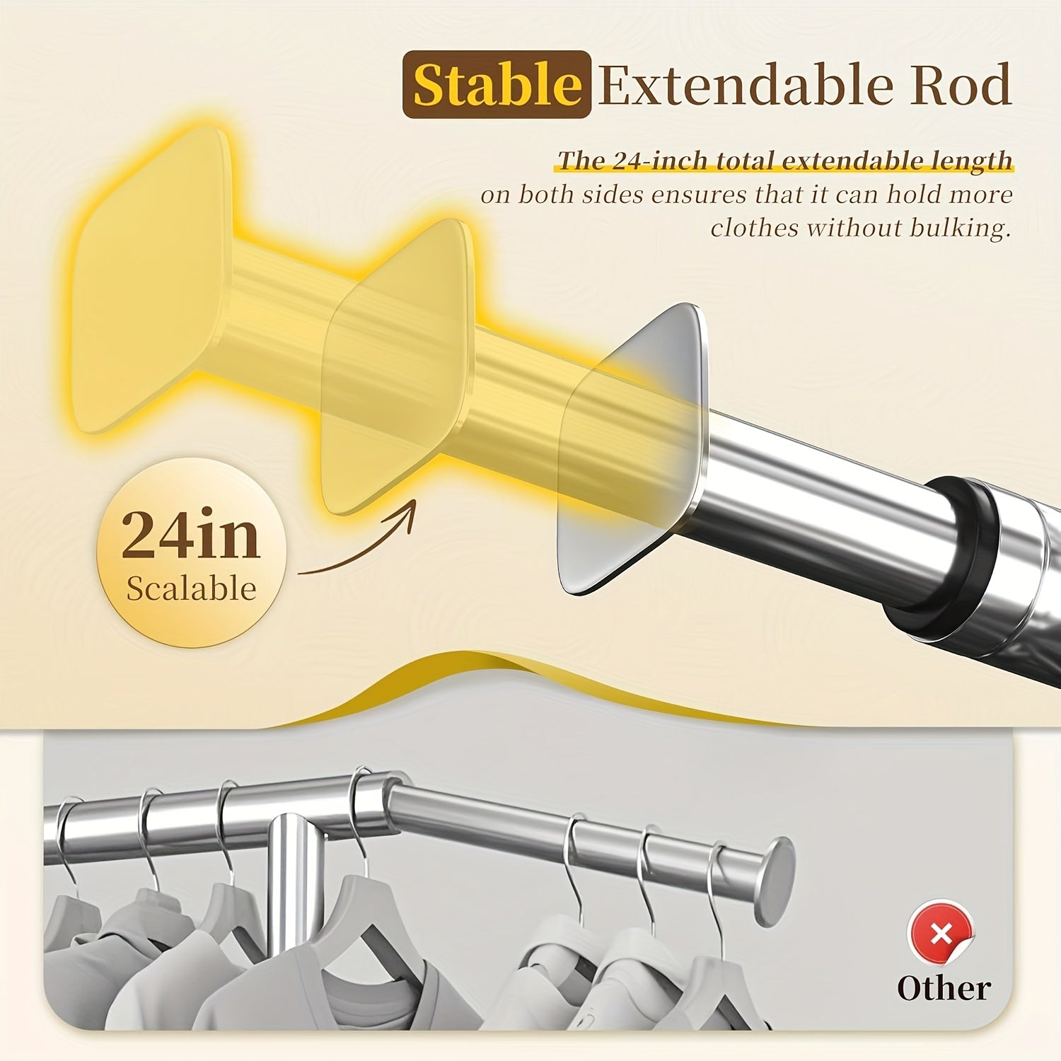 Raybee'S 75-Inch Wide Heavy-Duty Clothing Rack Can Support Up to 450 Pounds