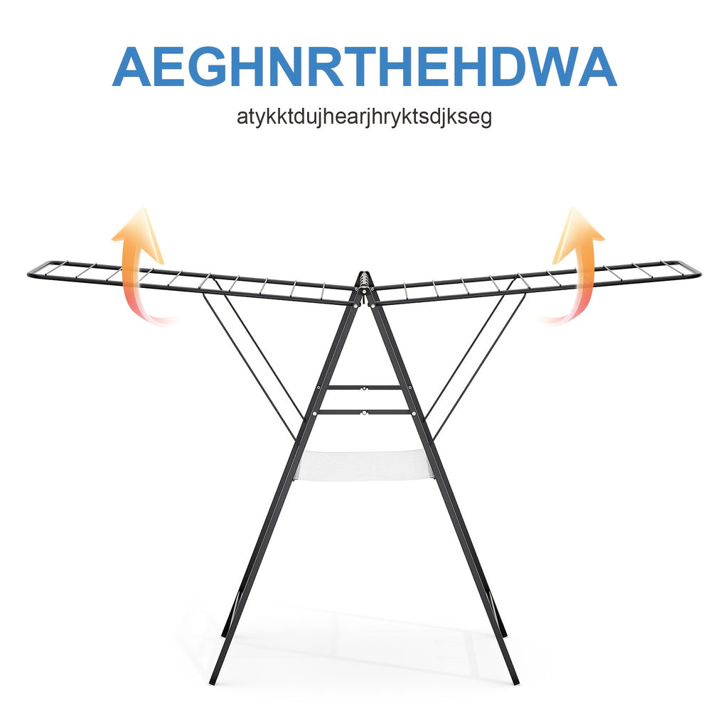 Clothes Drying Rack Foldable, Metal Laundry Drying Rack Collapsible